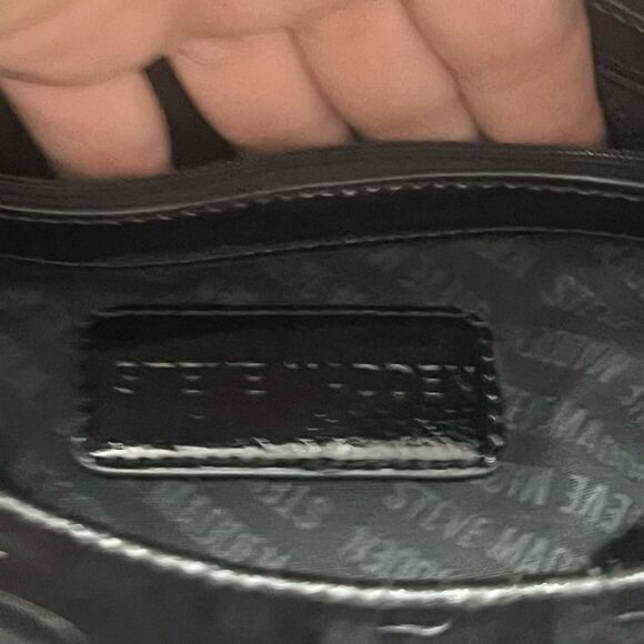 Steve Madden Speedy Satchel Top‎ Handle Handbag Patent-like Casual Solid Tassel - Picture 11 of 14